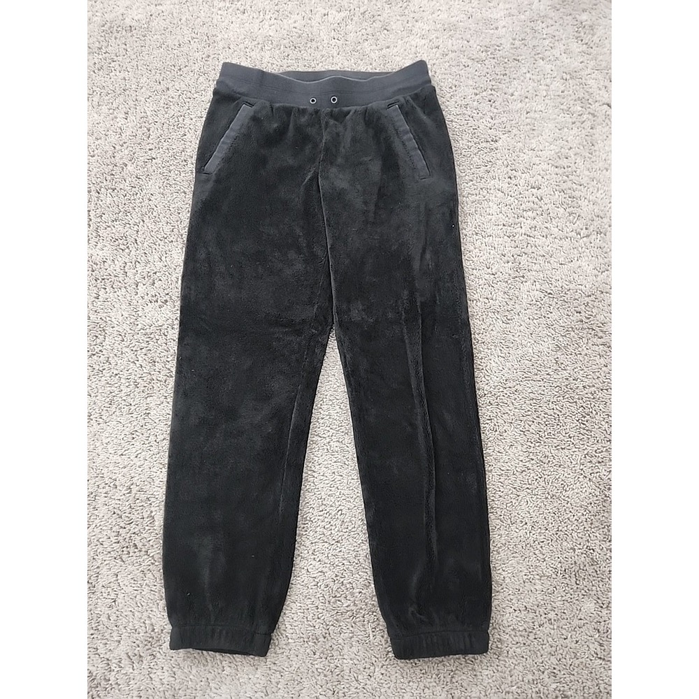 Athleta Jogger Sweatpants Womens S Black Plush Fleece Casual Loungewear